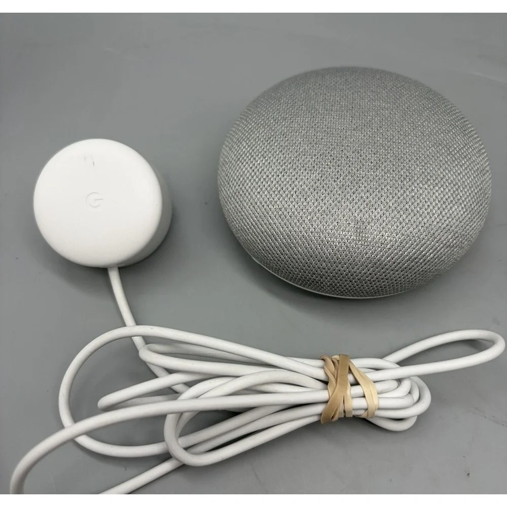 Google Home Mini Smart Speaker Assistant - Chalk (1st Gen) - Tested